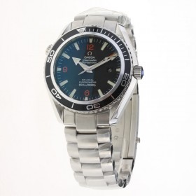 Omega Seamaster Automatic Orange Markers with Black Dial S/S-Same Chassis as ETA Version
