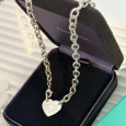 2023 Tiffany Heart Tag 18k Platinum Necklaces 60115712