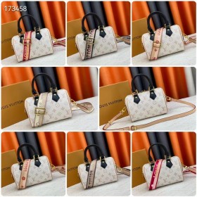 Louis Vuitton M46906 White M46234Speedy Pillow Bag Series M45957Speedy Bandouliel 20 handbag (20.5x13.5x12cm)